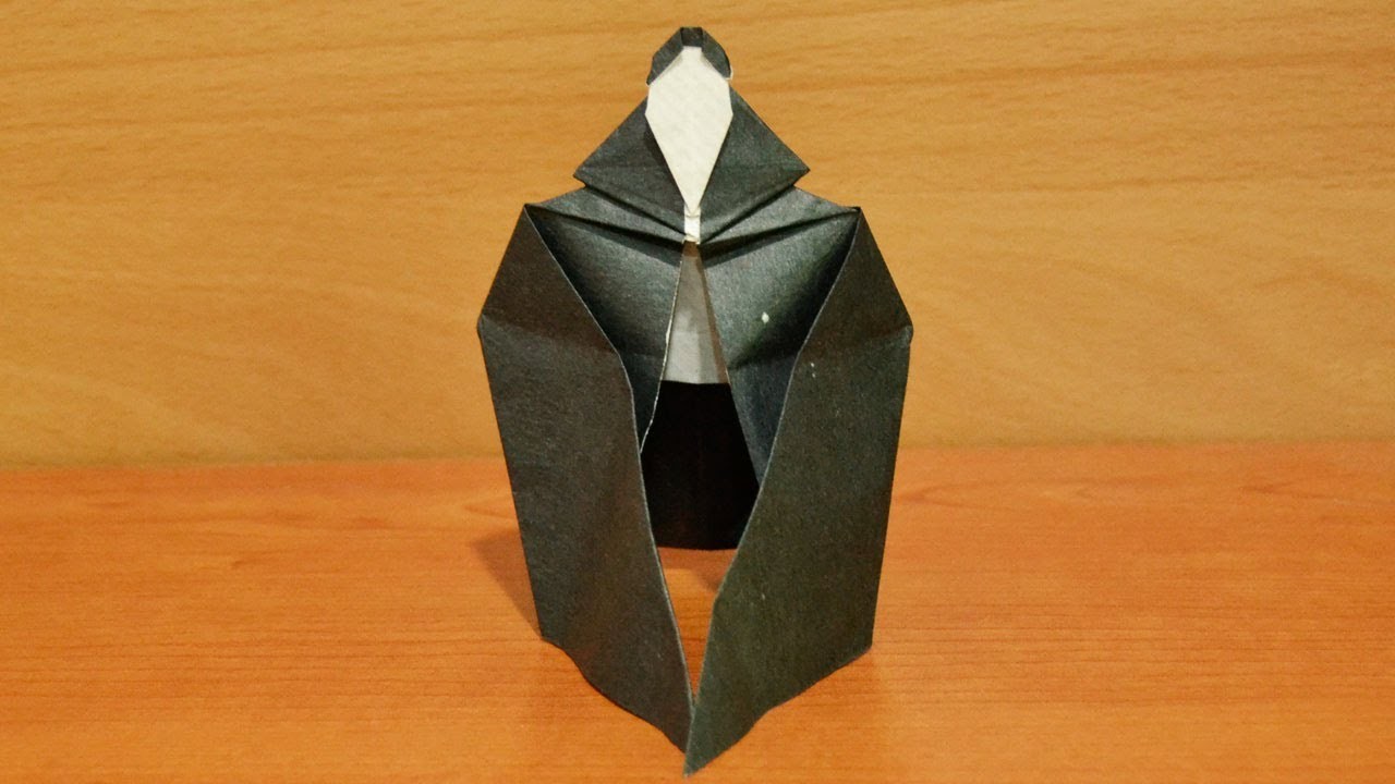 Drácula de papel. Origami para Halloween