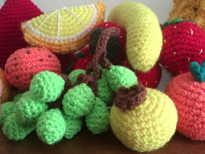 Frutas a crochet
