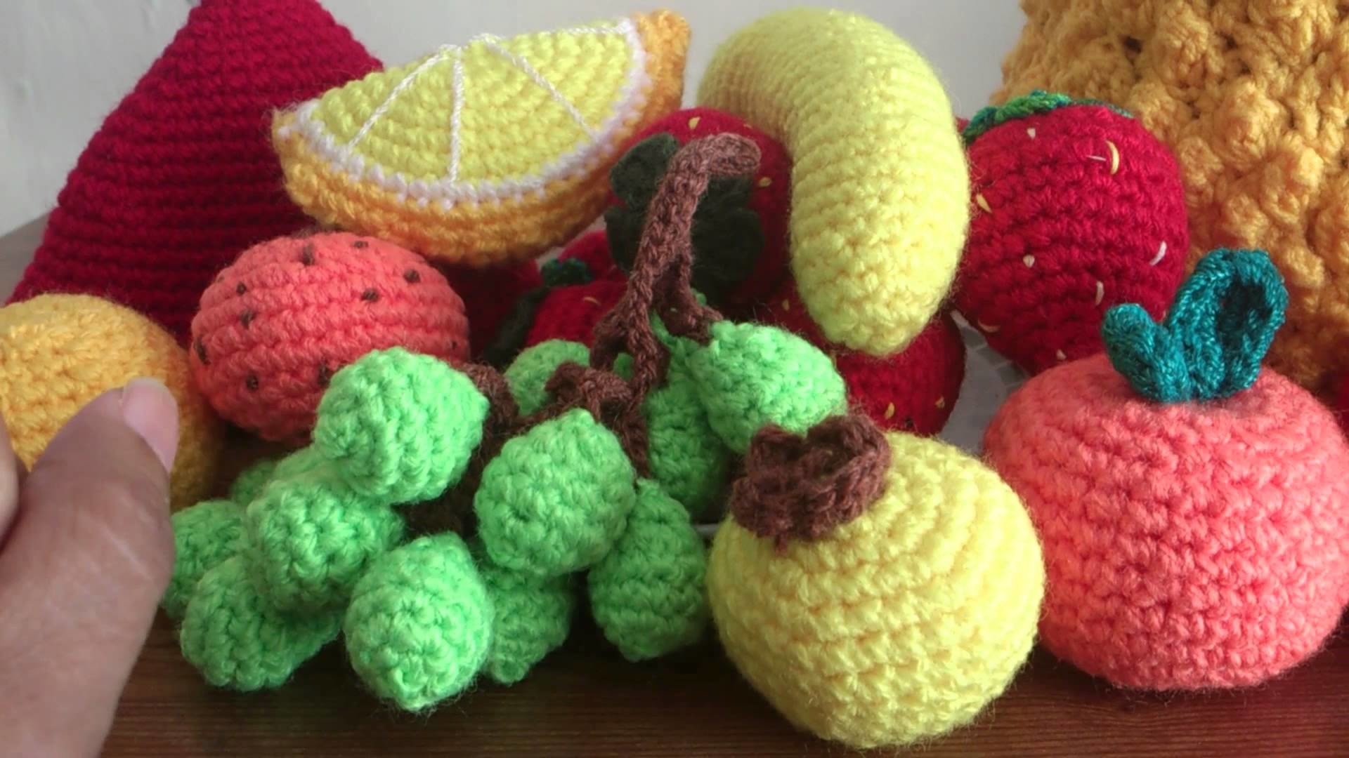 Frutas a crochet