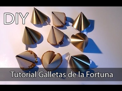 Manualidades fáciles con papel: Galletas de la Fortuna (Suerte) Tutorial DIY