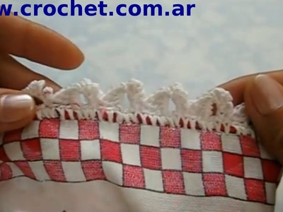Puntilla Nº 48 en tejido crochet tutorial paso a paso.
