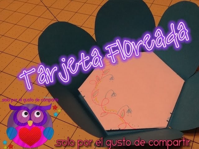 Tarjeta Floreada (Scrapbook)