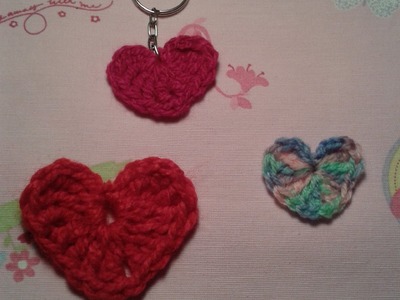 Tutorial: Corazón tejido a crochet o ganchillo plano.