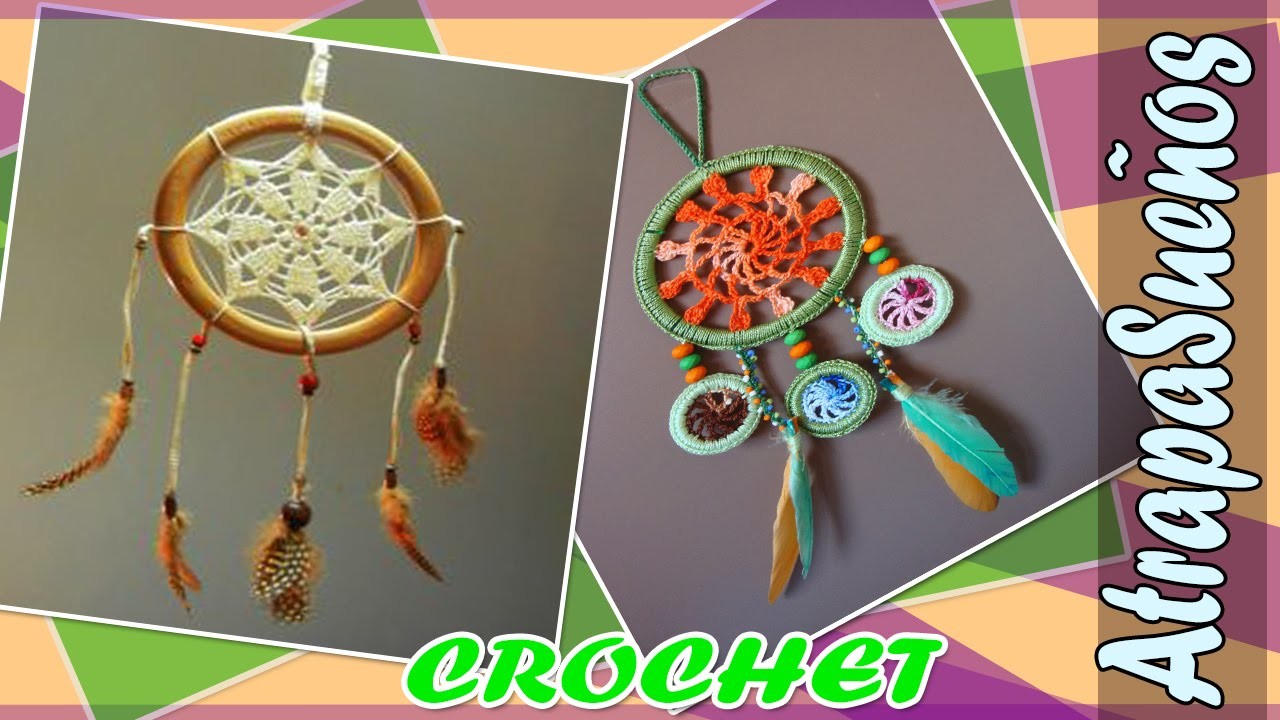 Atrapasueño - Mandala con Patrones Tejidos a Crochet