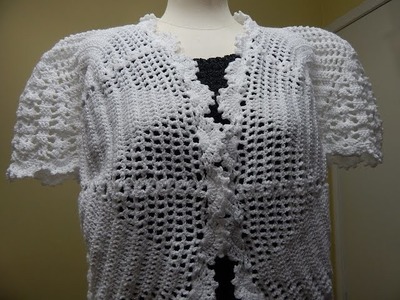 Bolero Blanco Crochet parte 2 de 3