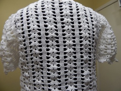 Bolero Blanco Crochet parte 3 de 3
