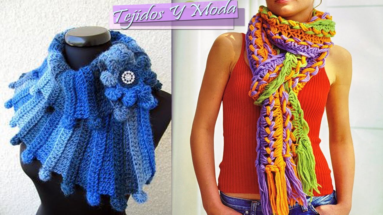 Bufanda de invierno - Tejido a Crochet