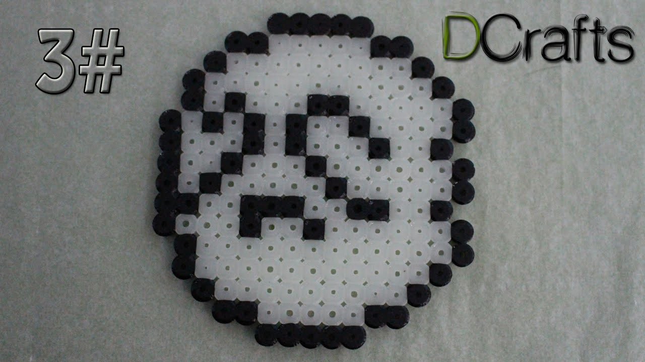 COMO HACER FANTASMA TRES HAMA PERLER BEADS SUPER MARIO MANUALIDADES DIY FACIL