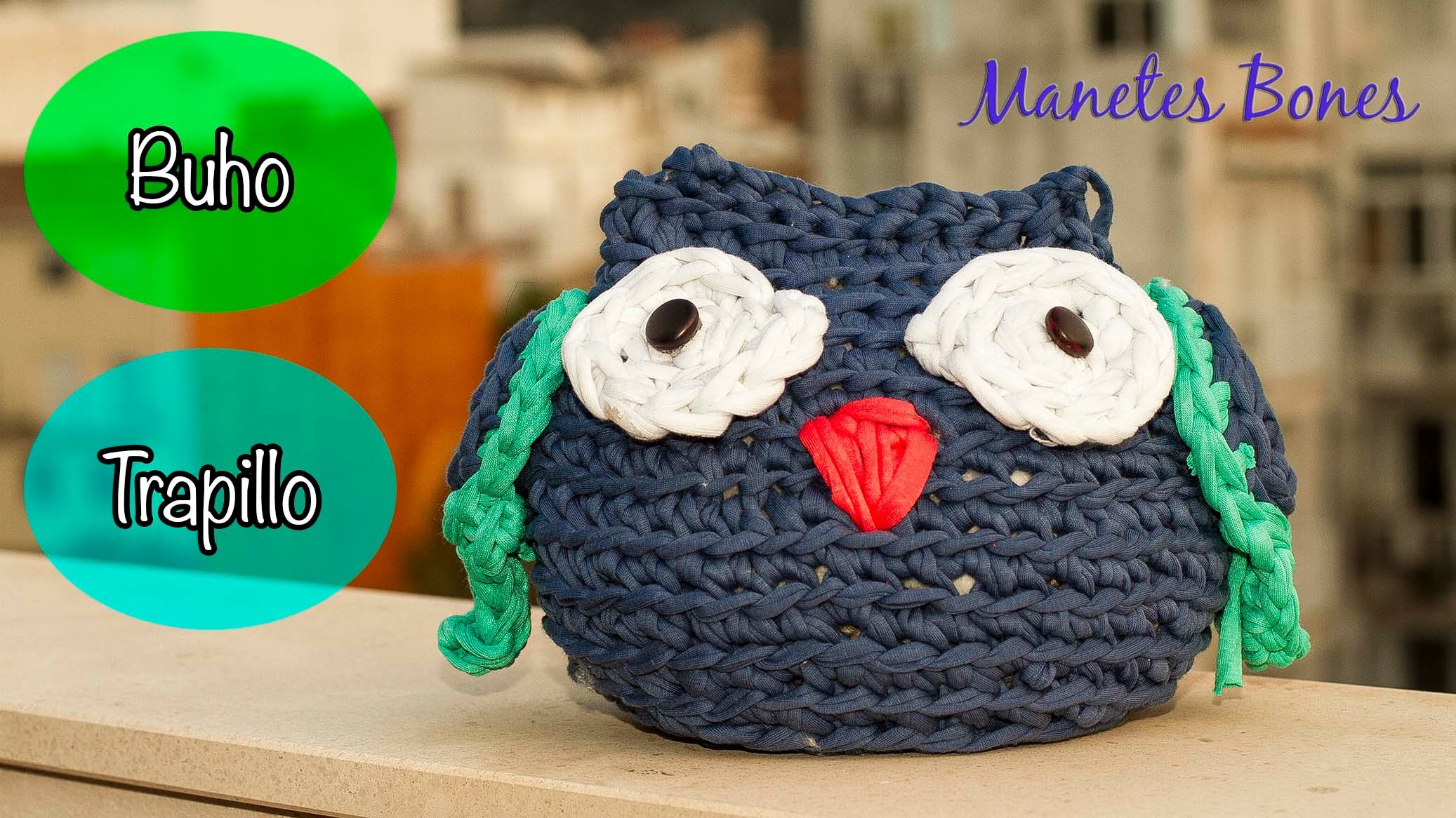 Cómo hacer un búho de trapillo | Tutorial DIY Crochet XXL