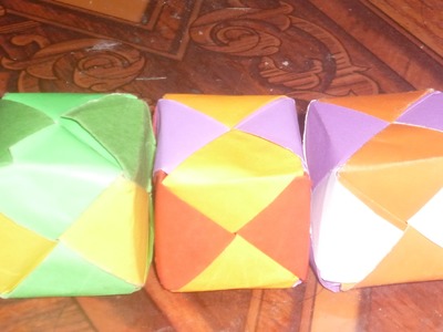 Como hacer un cubo de papel (origami)