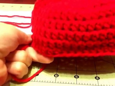 Como hacer un gorro de Elmo en crochet. Parte 4