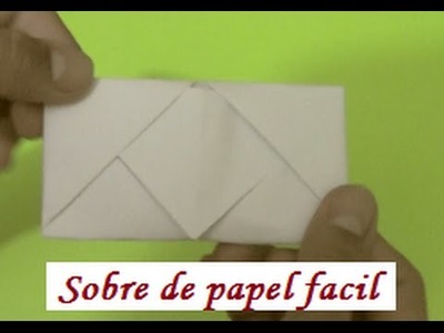 Como hacer un sobre para carta sin pega - Origami. Un mundo de papel