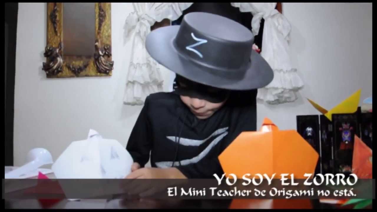 Cómo hacer una Calabaza de Halloween. Origami