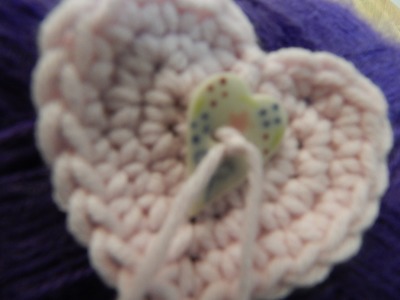 Corazon para Banda de niña Crochet