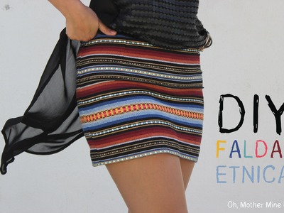 Costura fácil: mini falda étnica DIY (patrón gratis)
