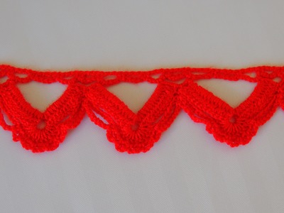 Crochet : Borde # 6. Motivo Navideño