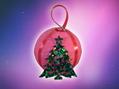 DIY Tutorial de una sencillísima esfera navideña