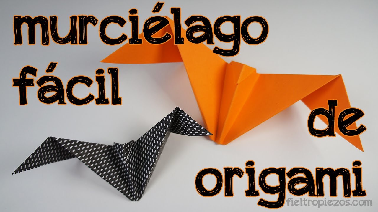 Especial Halloween: Cómo hacer un murciélago de origami fácil