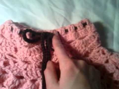 Falda de crochet para niña