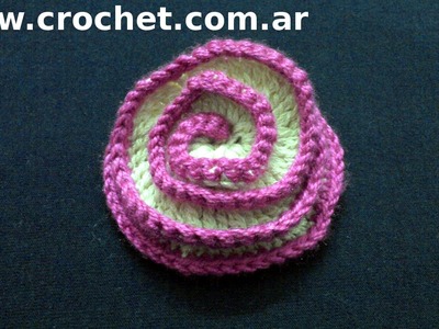 Flor N° 17 en tejido crochet tutorial paso a paso.