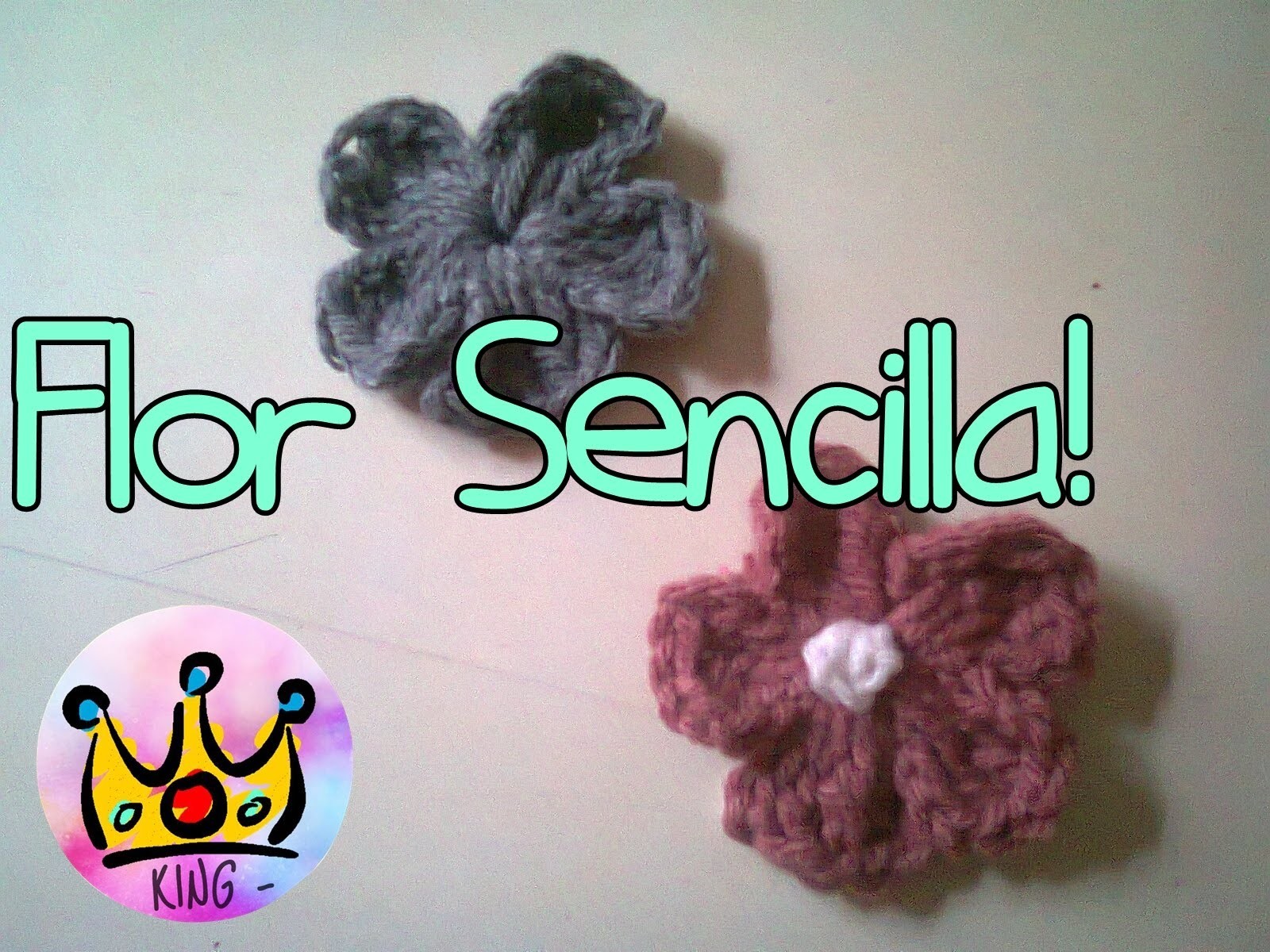 Flor Sencilla! - Tejida Al Crochet - Tutorial - (Single Flower! - Woven Al Crochet)
