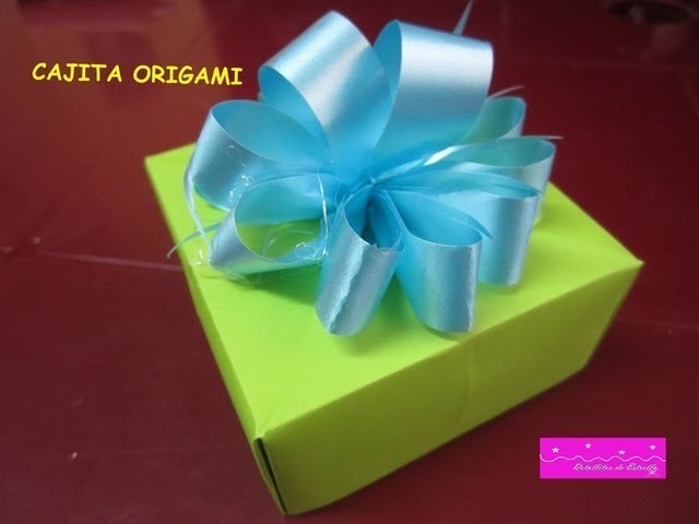 MANUALIDADES:CAJITA DE PAPEL (Origami)