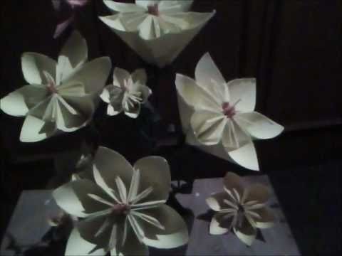 Origami explicado en español  Flor margarita