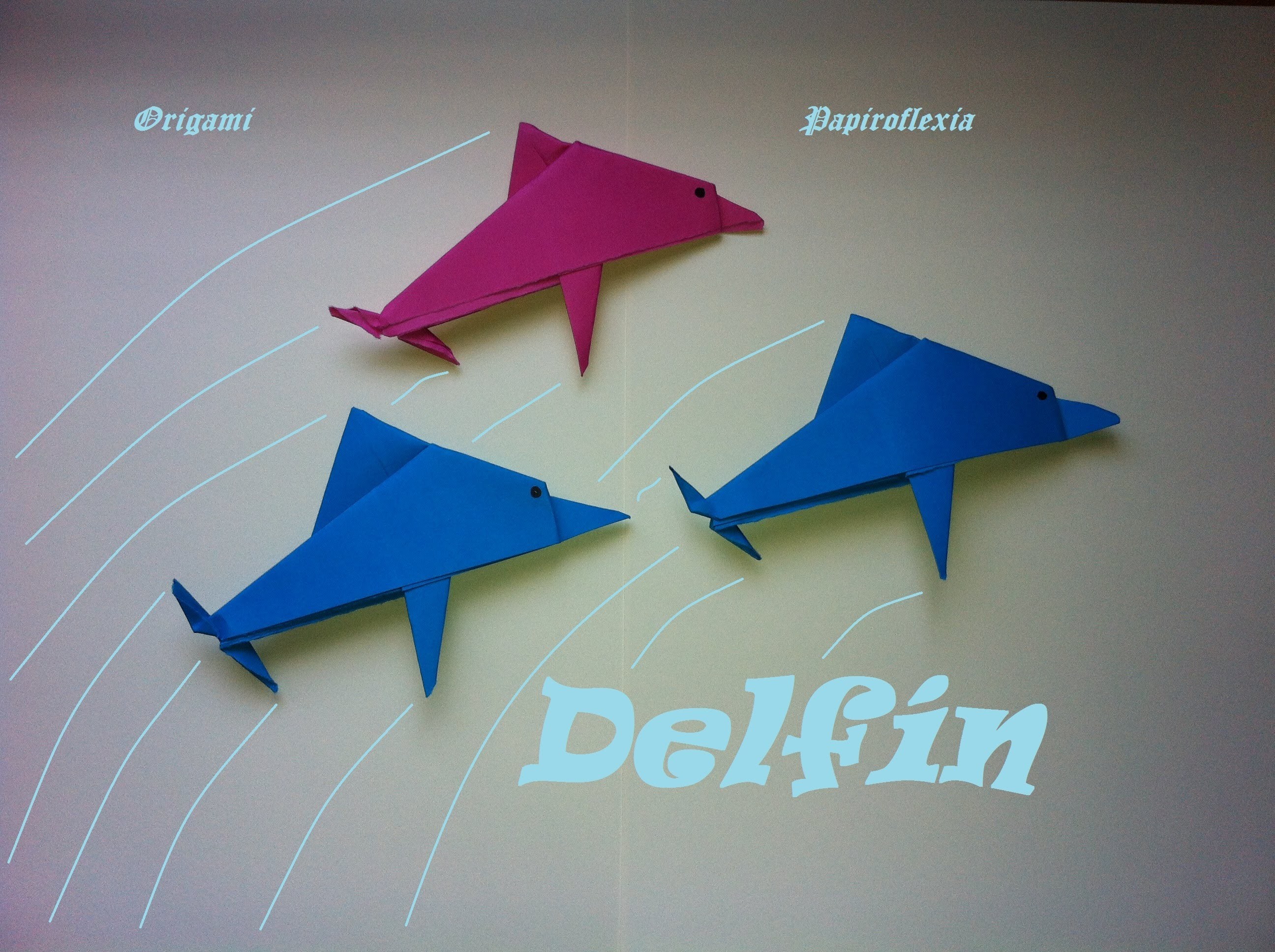 Origami - Papiroflexia. Delfín. Dolphin.