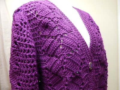 Suéter como tejer la Espalda Crochet