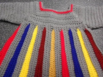 Sweter para niña Crochet parte 1 de 4