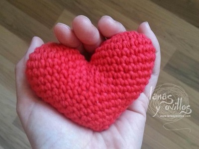 Tutorial Corazón Amigurumi Heart (English subtiltes)