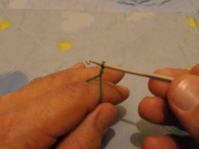 Tutorial crochet nudo inicial colocacion aguja e hilo