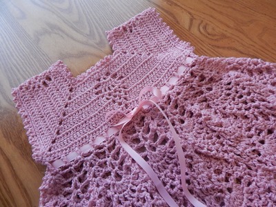 Vestido de Piñas Crochet parte 2 de 3