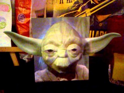 Yoda papercraft 3D
