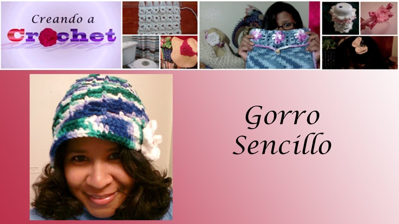 Gorro sencillo -Tutorial de tejido crochet