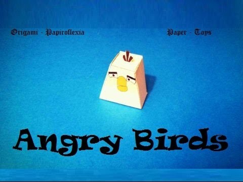 Paper Toys. Origami - Papiroflexia. Angry Birds 3D. #1