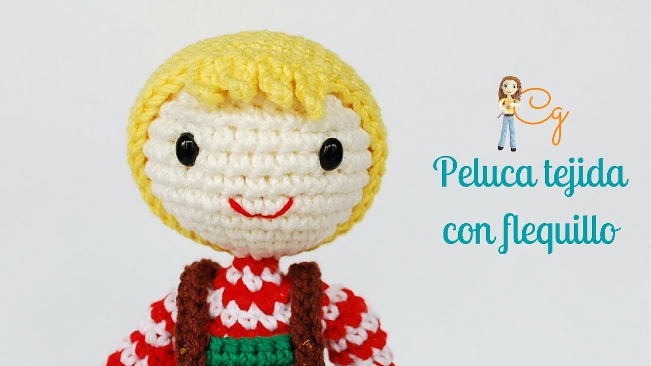 Academia de peluquería para amigurumis: 1.2- Cómo añadir un flequillo tejido