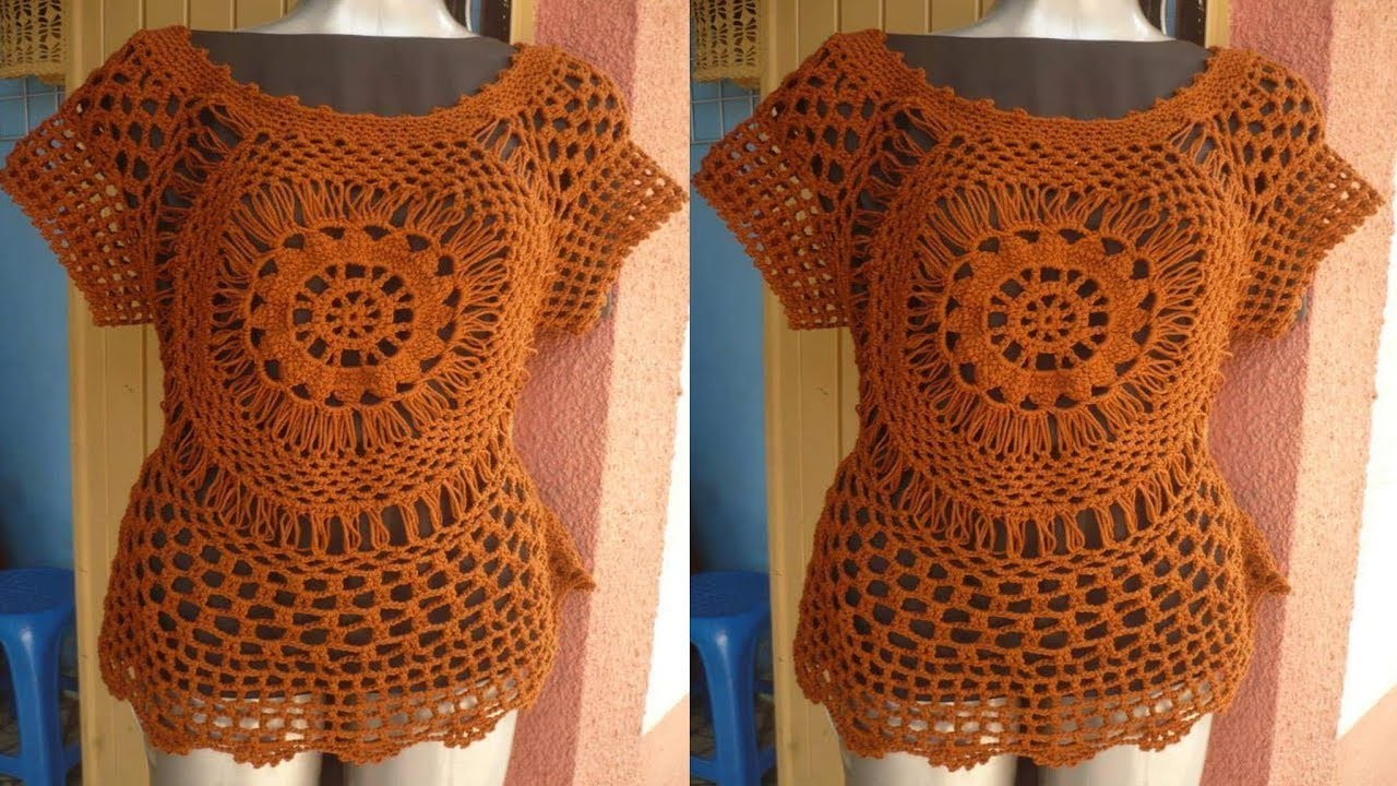 Blusa Fácil de Hacer Tejido a Crochet