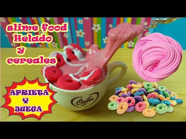 Como hacer SLIME de COMIDA FALSA.How to make False FOOD SLIME Manualidades para niños