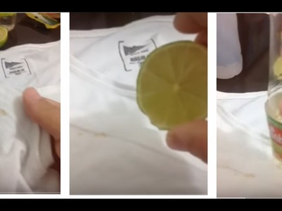 Como tirar mancha ferrugem das roupas - Sacando el óxido del tejido con limón y vinagre