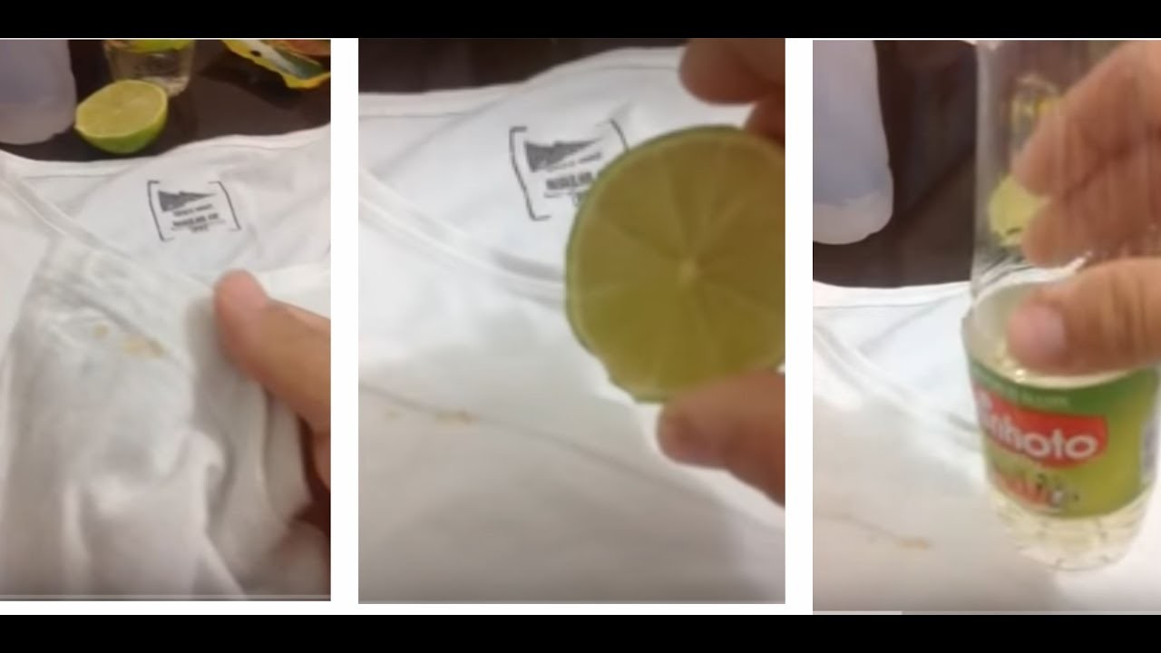 Como tirar mancha ferrugem das roupas - Sacando el óxido del tejido con limón y vinagre