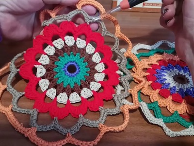 Cuarta parte, paso a paso Mandalas a crochet