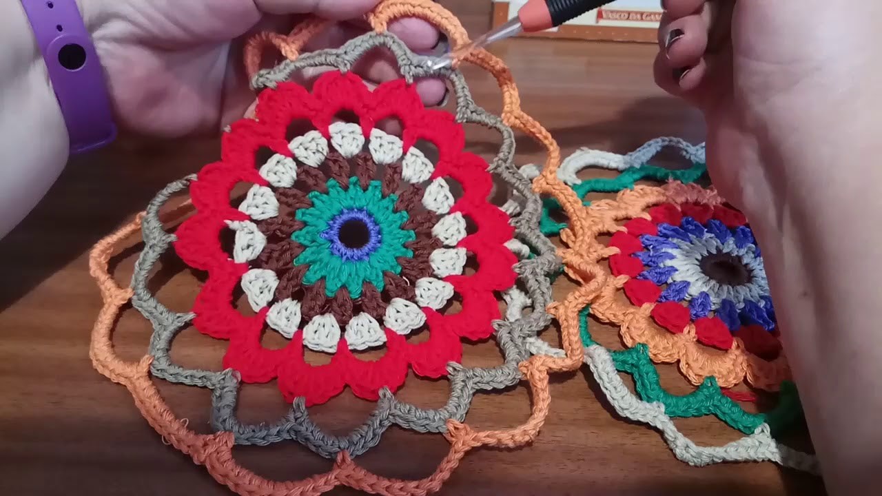 Cuarta parte, paso a paso Mandalas a crochet