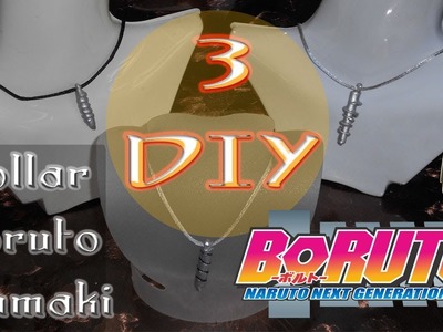 #DIY #Anime Collar #Boruto Uzumaki. Boruto's or Bolt's Necklace