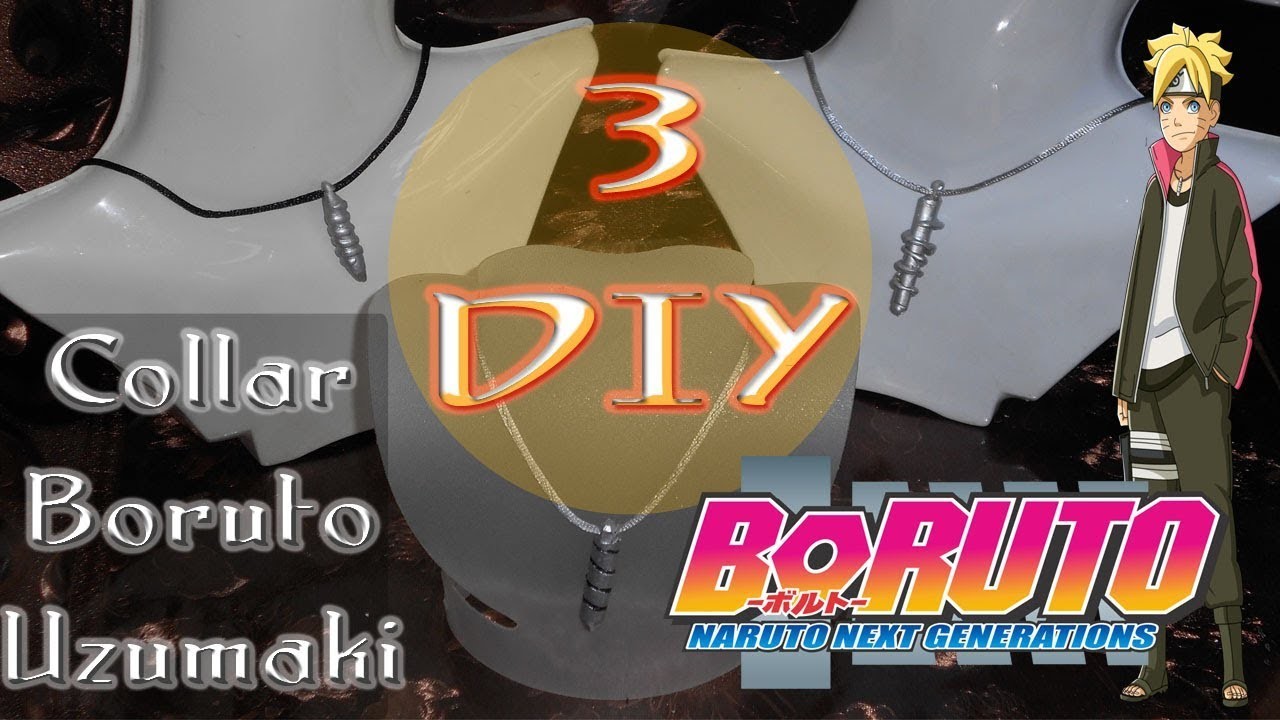#DIY #Anime Collar #Boruto Uzumaki. Boruto's or Bolt's Necklace