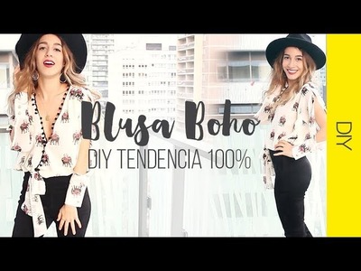 DIY BLUSA BOHO CHIC | 100% Trendy | WanderLu Style
