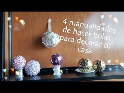 DIY Cuatro manualidades de hacer bolas para decorar tu casa