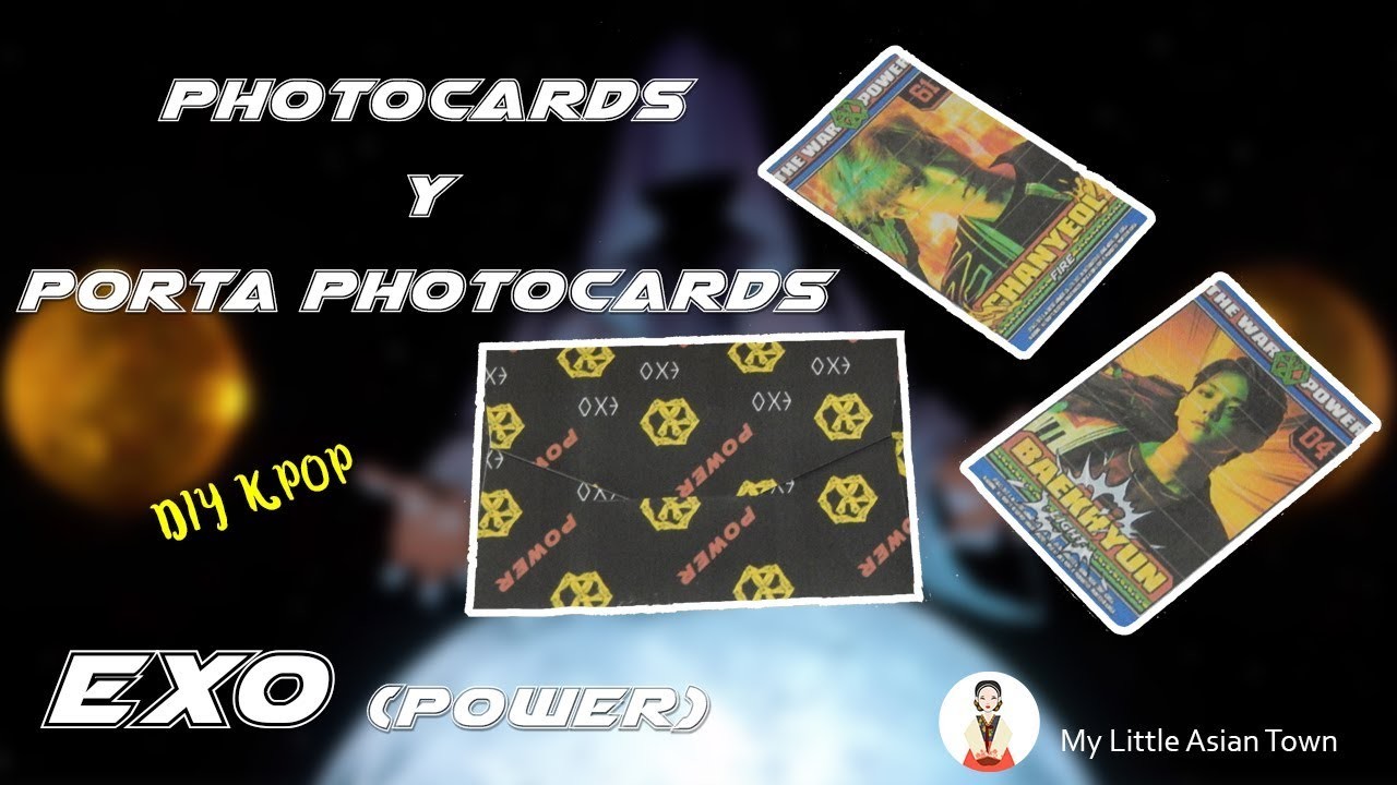 [ DIY K-POP ]: Crea tus propias photocards de EXO☆Photocards☆Porta Photocards☆EXO DIY☆