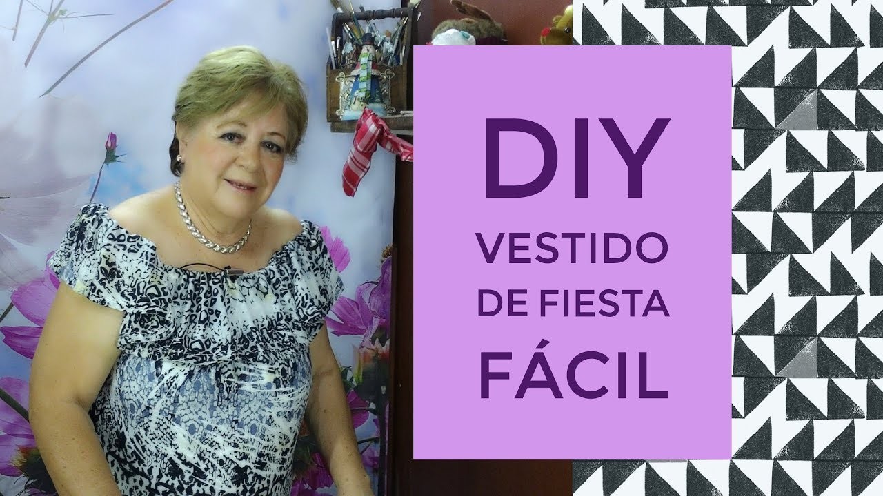 DIY - VESTIDO DE FIESTA FÁCIL. EASY PARTY DRESS