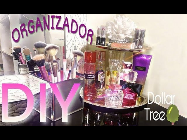 Dollar Tree DIY. Organizador de Brochas y Perfumes